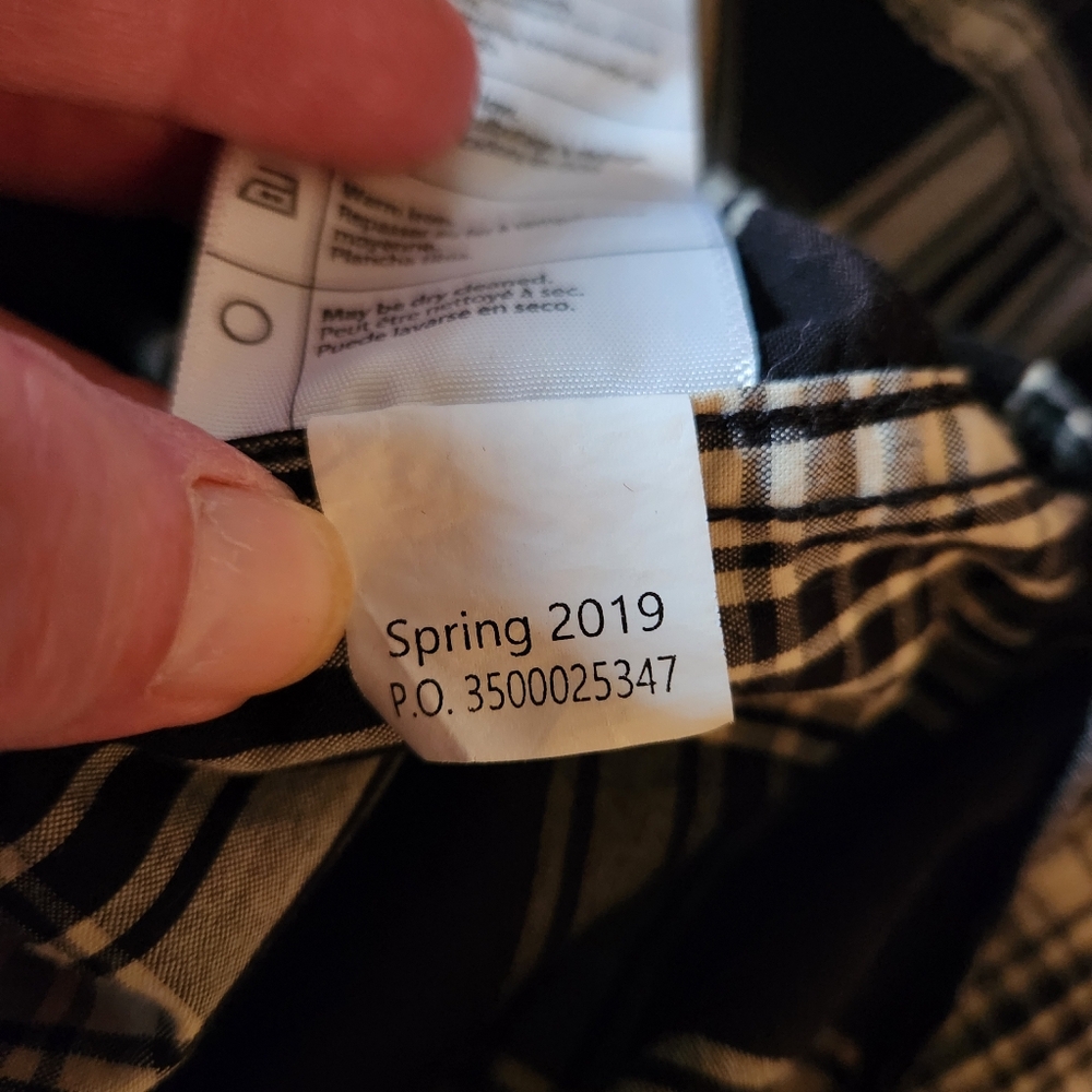 Carhartt Black Plaid Short Sleeve Shirt Relaxed Fit - Picture 8 of 8